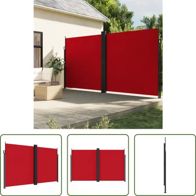 Produktbild von The Living Store Seitenmarkise Ausziehbar Rot 200x600 cm