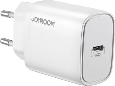 Immagine prodotto di Joyroom 20W caricatore da parete USB PD alimentatore Fast Fast Charge Power Delivery 3.0 Quick Charge 4.0 + 18 W 3A compatibile con smartphone bianco
