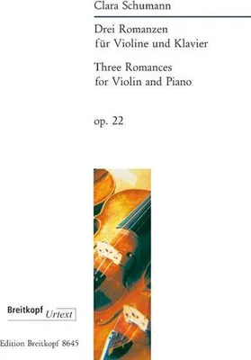 Zdjęcie produktu dla 3 Romances Op22 Breitkopf Urtext Violin