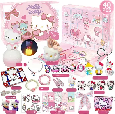 Produktbild von Adventskalender 2024 Kinder Mädchen,24 Tage Weihnachts Countdown,mit 24 Stück Haarschmuck und Accessoires,Schmuckkalender für Kinder 3-12Jahre,Weihnachtskalender Kinder