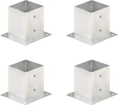 Produktbild von Pfostenanker 4 Stk. Verzinktes Metall 121 mm