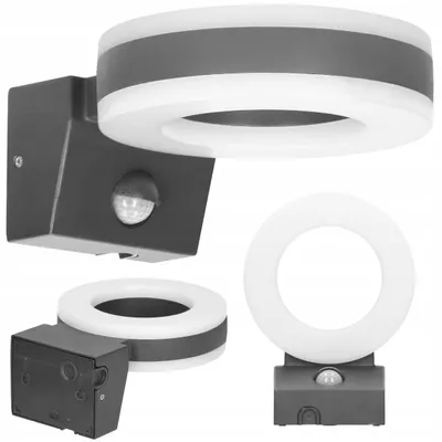 Produktbild von Adviti LED Außenwandleuchte mit Bewegungssensor 20W Grau