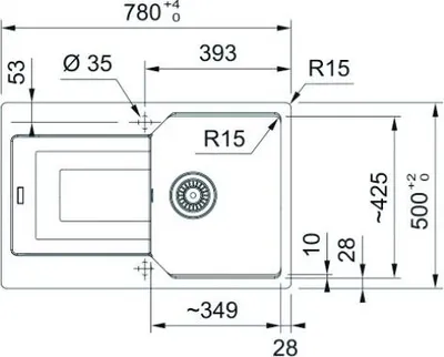 Obrázok produktu pre Franke Urban drez UBG 611-78 Fragranit Cashm. rev. 1140682562