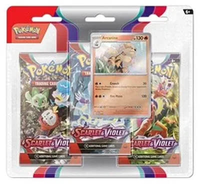 Image de Pokemon Ecarlate & Violet : Arcanine 3-Pack Blister