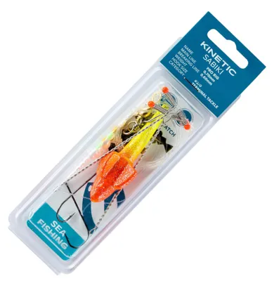 Produktbild von Kinetic Sabiki Pro Plattfisch 60g gelb/rot