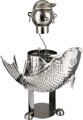 Produktbild von Gilde Vernick Flaschenhalter "Petri Heil" VE 2 65063