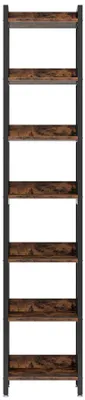 Produktbild von Eckregal - Schmaler Bücherregal - Hoher Schrank - Offene Regalböden - 7 Ebenen - Kompakt, 34 cm breit