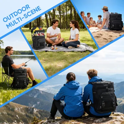 Produktbild von Picknickrucksack - 30 l - Ohne Kühltasche - Schwarz