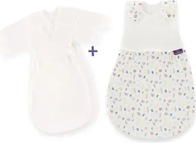 Produktbild von Träumeland Babyschlafsack 3tlg. Set Blumig, Größe 80/86