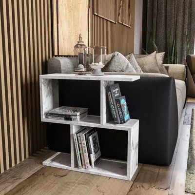 Obrázok produktu pre Skye Decor, Príru?ný stolík - Live (biela + ?ierna)