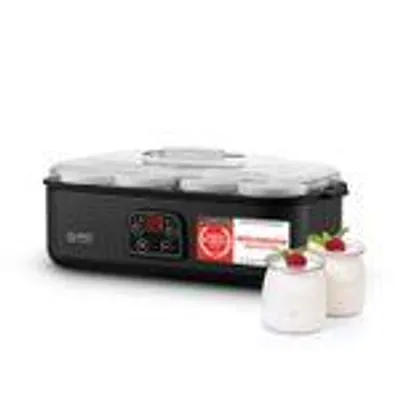 Produktbild von TZS First Austria Joghurtbereiter, 8 Glasbehälter je 180 ml, 1,4 L, Temperatur einstellbar, LED-Display, Abschaltautomatik, für Sojadrink geeignet