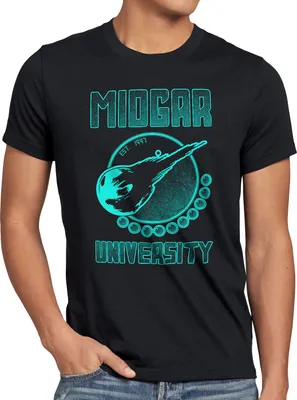 Produktbild von style3 Midgar University Herren T-Shirt final 7 chocobo sephiroth, Größe:M