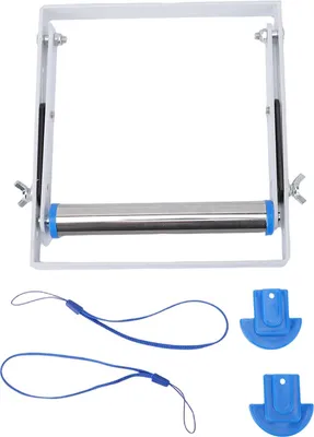 Produktbild von Rollenständer für Schneidemaschinen, langer Werkstückträger, 55 mm–135 mm, höhenverstellbar