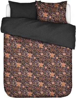 Produktbild von Essenza Satin-Bettwäsche-Garnitur Ophelia Farbe Nightblue Größe 200x200+2-70x90