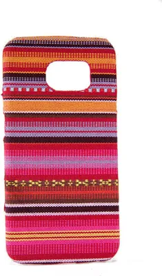 Produktbild von Handyhülle aus Stoff-Case für Samsung Galaxy S6 Edge Cover Etuis Bumper Bunt