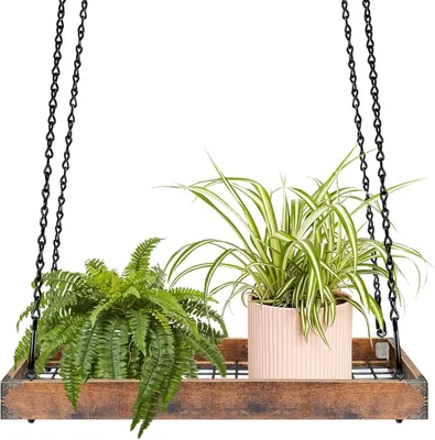 Imagen del producto de Macetas colgantes para plantas, con un diámetro de 40 cm, para uso en interiores, decorativas