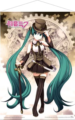 Produktbild von POPbuddies Hatsune Miku Wandrolle Steampunk Miku 50 x 70 cm
