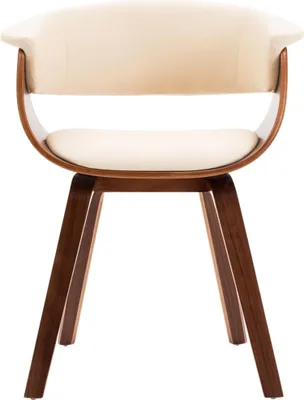 Obrázek produktu pro vidaXL Jídelní židle Cream Bent Wood a umělá kůže