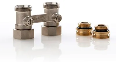 Produktbild von Simplex Hahnblock D1/50 Standard, Durchgangsform, für Heizkörper 1/2 Zoll IG