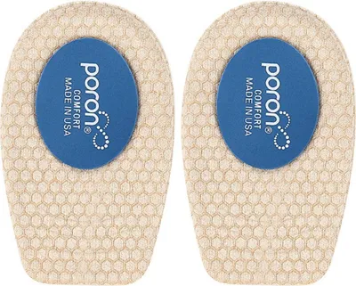 Produktbild von INF GEL Fersenpolster - 2 Paare - Weiche Stoßdämpfende Fersenkissen Beige