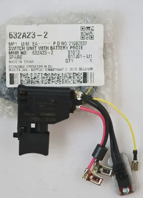 Produktbild von Makita original Schalter 632A23-2 zu Makita BDF453, BHP453, DDF453, DHP453, BTW251