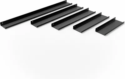 Produktbild von HEVVA - Regalleiste MARSEILLE - 80 cm Länge, Schwarz, 1 Stück