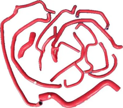 Produktbild von Silikon-Radiatorschlauch, Hochleistungsmaterial, Temperaturbeständigkeit, Rot