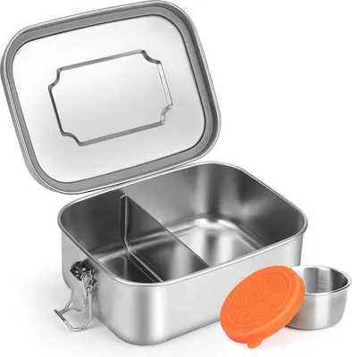 Image de Boîte à bento pour enfants et adultes - Boîte à compartiments étanche, idéale pour l'école, les pique-niques et les voyages