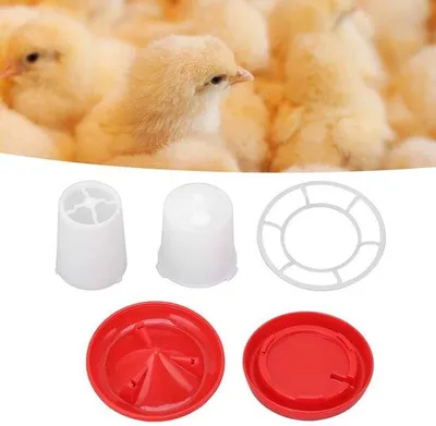 Produktbild von Hühnerfutter- und Wasserbehältersatz - Automatisches Füttern und Trinken - Ideal für Hühner, Enten und Kaninchen