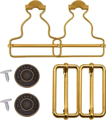 Productafbeelding van Tuinbroek Gespen - Bretel Sluitingen - Kleding Maken - Inclusief Schuifregelaar - 35 mm - Metaal