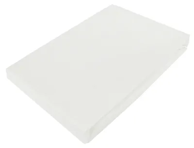 Produktbild von Jersey Spannbettlaken 100% Baumwolle 180x200 cm 125 g/m² 30er Steghöhe | Weiss