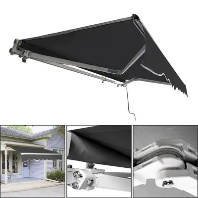 Produktbild von TolleTour Gelenkarmmarkise 250x200cm Sonnenmarkise einziehbare Markise Sonnenschutz Balkonmarkise Gelenkarm Grau