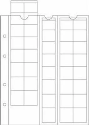 A diagram of coin holders.