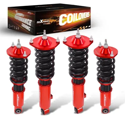 Image de Suspension réglable en hauteur - Kit de suspension à ressorts - Amortisseurs réglables sur 24 positions - Suspension sportive - Pour Mazda Miata MX5 de 1989 à 2005