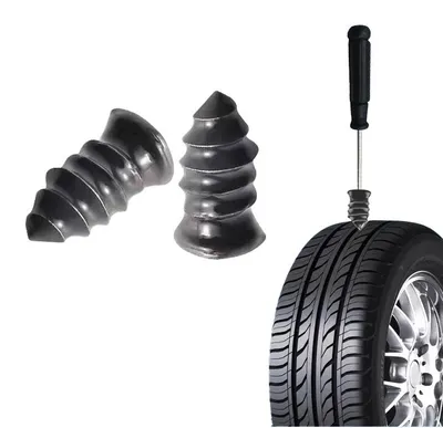 Produktbild von INF Reifenreparaturset für Auto, Motorrad, E-Bike (20 Stopfen, 1 Werkzeug)