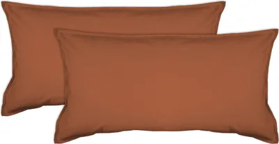 Produktbild von jilda-tex Kissenbezug Lissabon - (2x 40x80cm) Terrakotta