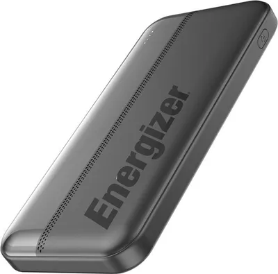 Image de Energizer Chargeur portable de polymère de Lithium de Haute capacité de 10000 mAh, Léger, recharge rapide, Compatible avec iPhone, Samsung, Tablets et plus, UE10050C