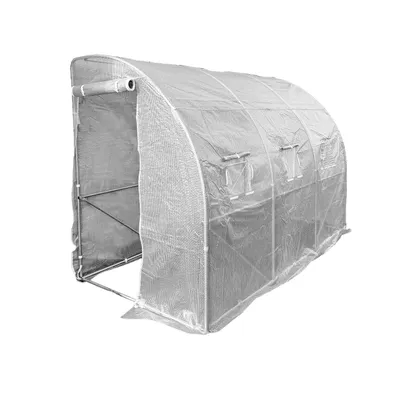 Produktbild von 4iQ Anlehn-Gewächshaus 4x1,5m Weiß