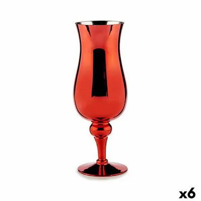 Obrázek produktu pro Miska na svíčky křišťálová červená 13,5 x 35 x 13,5 cm (6 kusů)