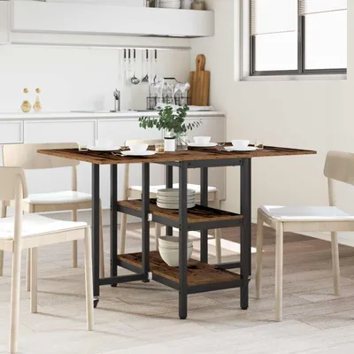 Productafbeelding van Maison Exclusive - Eettafel, 122 x 80 x 76,5 cm, houtvezel, gerecycled hout, rechthoekig