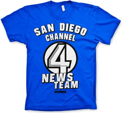 Produktbild von San Diego Channel 4 T-Shirt - X-Large - Blue