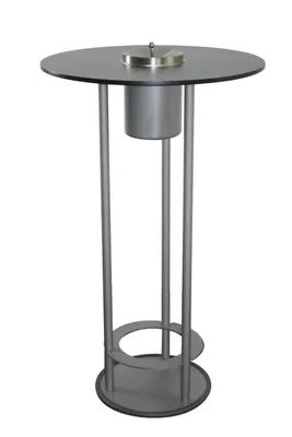 Produktbild von TKG 400101 Rauchertisch Meeting Point graphit mit 6 Liter Behälter