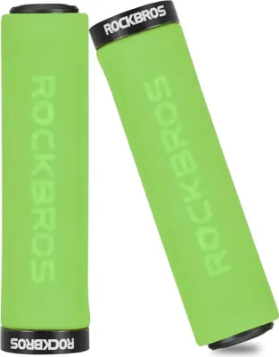 Produktbild von Rockbros Fahrradlenkergriffe aus Kunststoffschwamm 13,5 cm Fahrradgriffe Grün-Schwarz