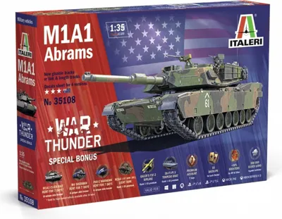 Immagine prodotto di Model Kit War Thunder carro armato 35108 - M1A1 Abrams (1:35)