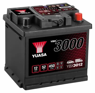 Image de YUASA YBX3012 Batterie de démarrage 12 V 52 Ah 450 A (EN)