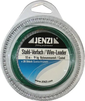 Produktbild von Jenzi Stahlvorfach 10m Spule 20 St. Quetschhülsen 9 kg