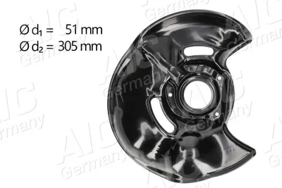 Produktbild von AIC Spritzblech Bremsscheibe passend für MERCEDES-BENZ 190 (W201) Vorne Links 56413 Ankerblech