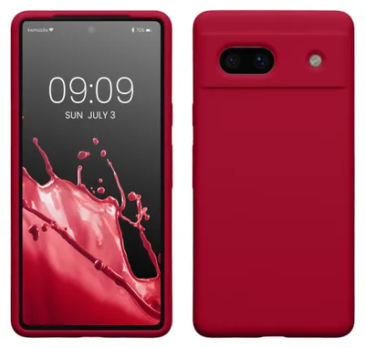Produktbild von kwmobile Handyhülle für Google Pixel 7a Hülle, für Pixel 7a Case - Hülle Silikon - kabelloses Laden - Fuchsia matt