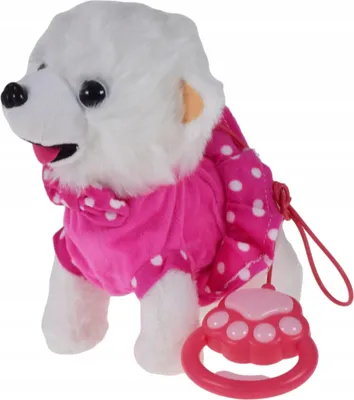 Immagine prodotto di Lolex | Cane interattivo - Rosa - Cammina e abbaia - Regalo per bambini - 23 X 20 X 9 Cm