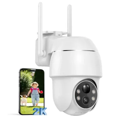 Produktbild von 2K Überwachungskamera Aussen WLAN 355°/90° Schwenkbar WLAN Kamera Outdoor 3MP WiFi Kamera mit Automatische Verfolgung 30m Nachtsicht in Farbe IP66